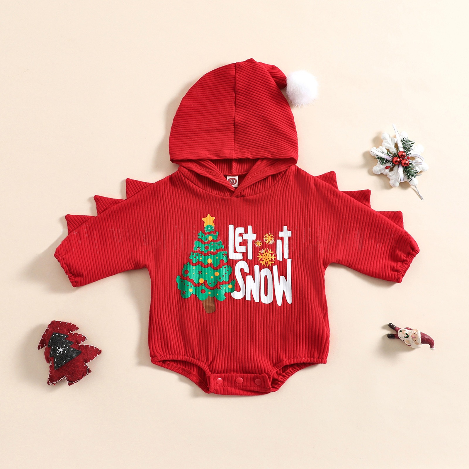 Christmas hoodie romper autumn
